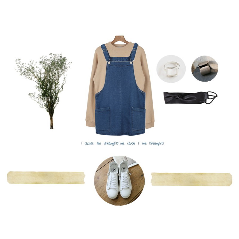 Rough & Detail pocket suspenders denim, ops ,Rough & Detail ugly zipper sneakers, shoes,daily monday Classy zipper man-to-man[맨투맨,지퍼맨투맨,여자맨투맨,가을맨투맨,긴팔,여자긴팔]등을 매치한 코디