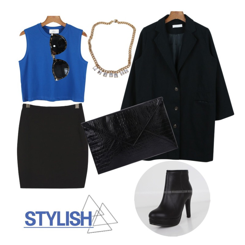 Untitled,YOU & ME Half basic skirt,BROWNBUNNY much등을 매치한 코디