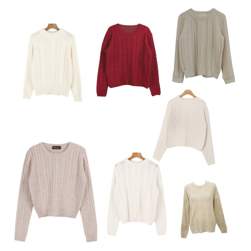 Rough & Detail merci-you, knit,daily monday Urban twist knit[니트,꽈베기니트,니트,꽈배기],daily monday Twist wool knit[트위스트울니트,니트,울니트,겨울니트,꽈베기니트,컬러니트]등을 매치한 코디