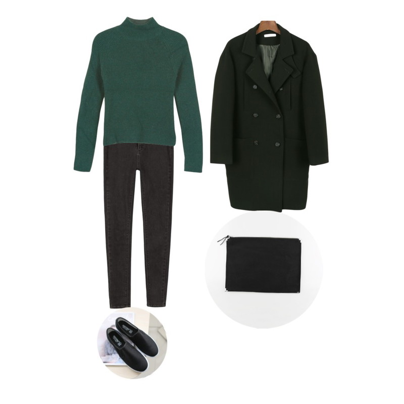 daily monday AA denim easy jeans[이지진,아메리칸어패럴,데님,스키니,팬츠,바지],YOU & ME 루시앙고라티,daily monday Another tomboy coat[톰보이코트,코트,자켓]등을 매치한 코디