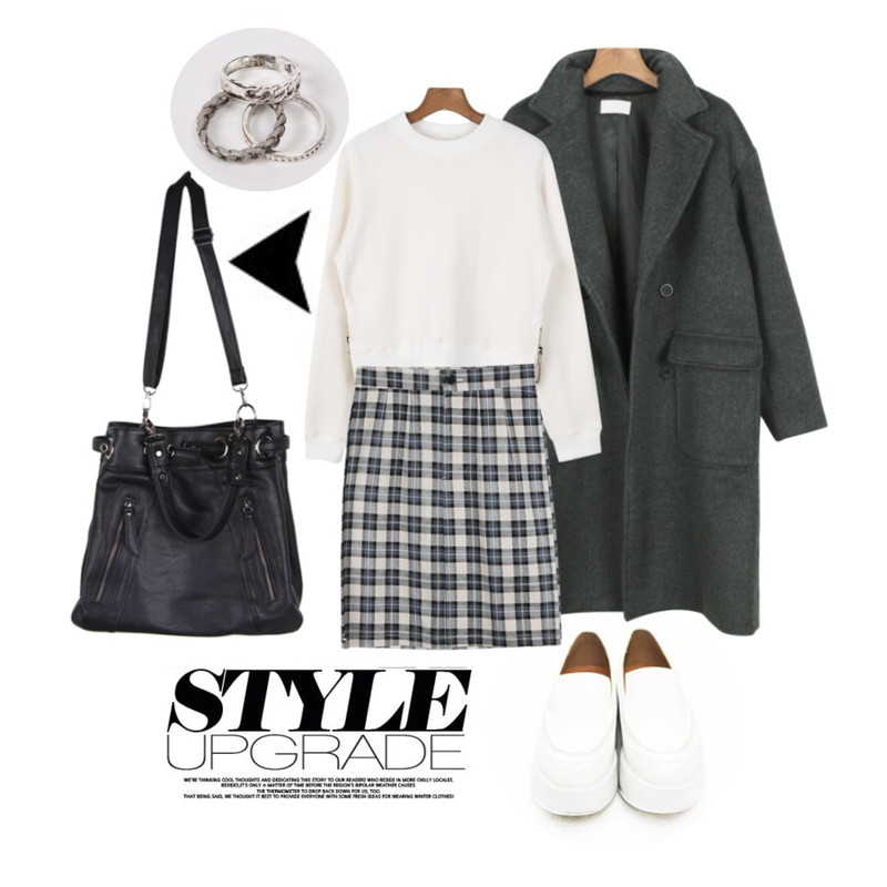 Untitled,daily monday Daily wool long coat,BROWNBUNNY 로터스등을 매치한 코디