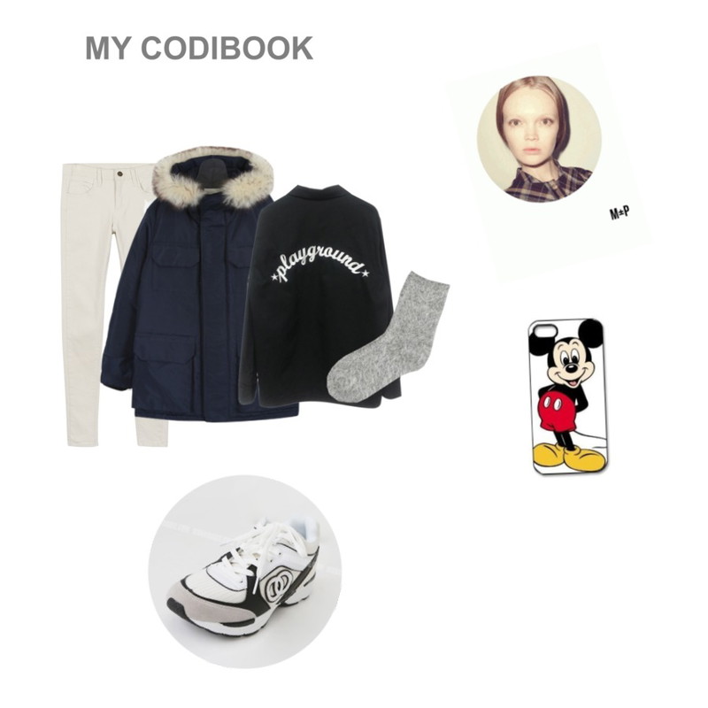 Untitled,phone case,MONOBARBIE [RL0786] CHANE* 멀티러닝화White/Black 3cm등을 매치한 코디