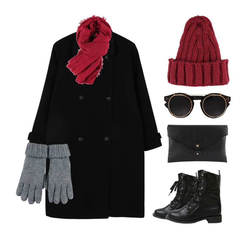 biznshoe Lace-up zipper walker,biznshoe Envelope clutch (3color),daily monday Fur long coat[퍼롱코트,롱코트,퍼코트,코트]등을 매치한 코디