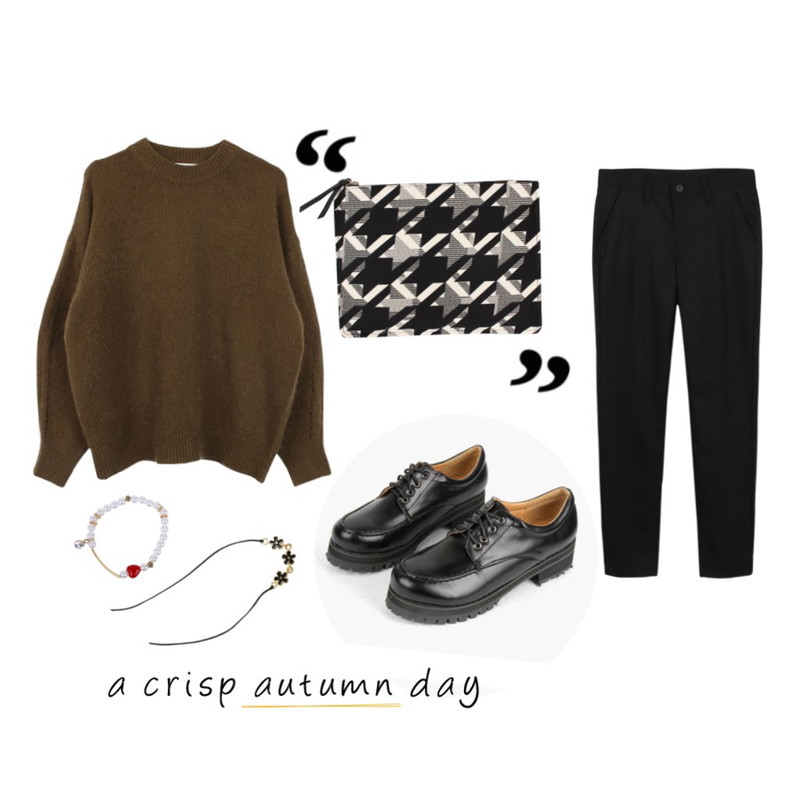 Untitled,biznshoe Daily angora knit (2color),MIND ME 로버 (2color) [Shoes] [닥터마틴로퍼,호킨스로퍼,검정로퍼]등을 매치한 코디