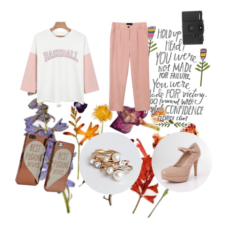 writing,dry flowers,Monobarbie [RP0656] 블랑쉬Pink/Black 10.1cm등을 매치한 코디