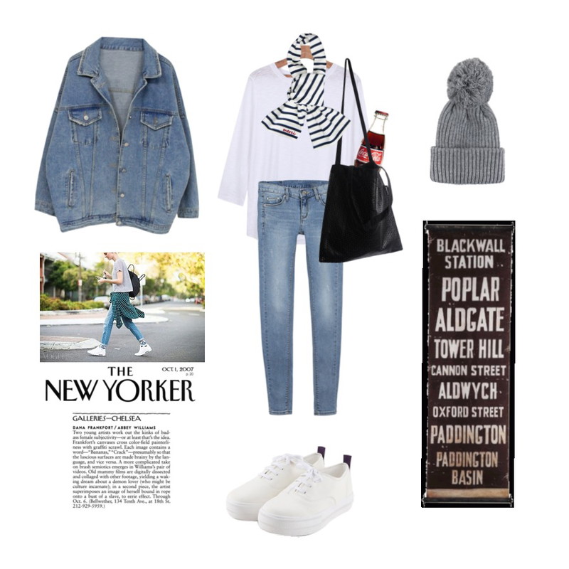 Coca-Cola Bottle,daily monday Hydrogen basic tee,daily monday Easy washing skinny등을 매치한 코디