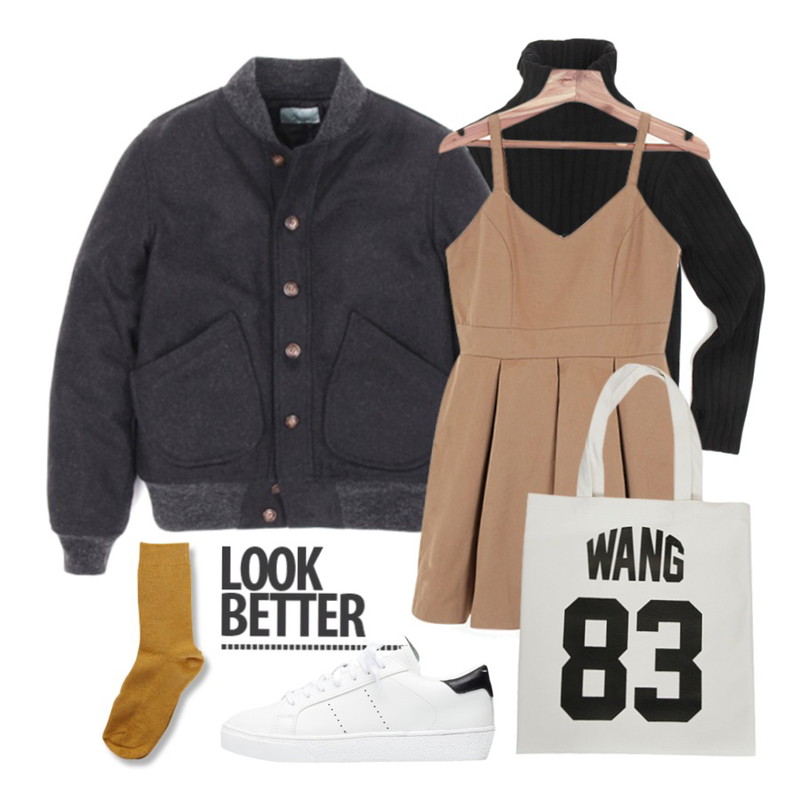 Untitled,biznshoe Daily simple sneakers (2color),Zemma World Pastel golge socks등을 매치한 코디