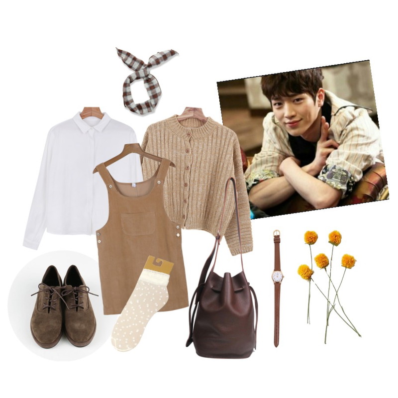 daily monday Suede basic loafer,서강준,Zemma World Lima cardigan보송보송한-빈티지무드 가디건오묘한 컬러감-빈티지느낌 아니까^^등을 매치한 코디