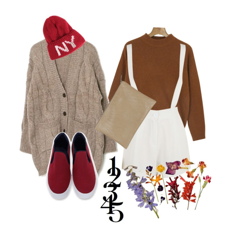 Rough & Detail 4컬러_울 니트 가디건,Rough & Detail girls day suspenders short, pt,daily monday Tailor angora wool knit[앙고라니트,니트,앙고라,울니트,하프넥,하프넥니트]등을 매치한 코디