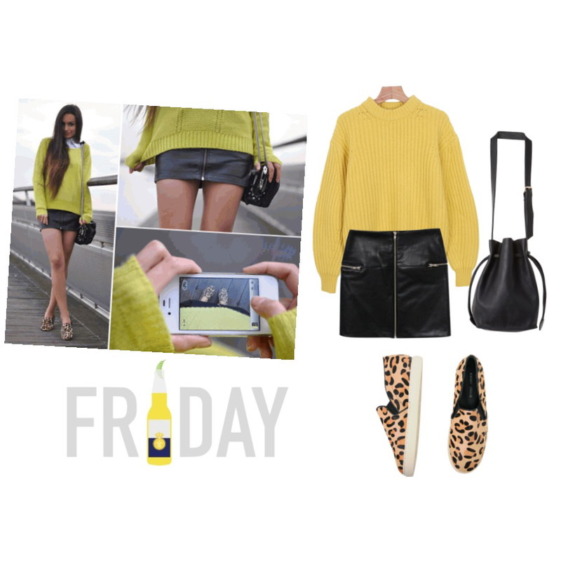 Untitled,Rough & Detail saint leather zipper, sk,daily monday Sensual color point angora knit[앙고라니트,컬러니트,니트,램스울,램스울니트]등을 매치한 코디