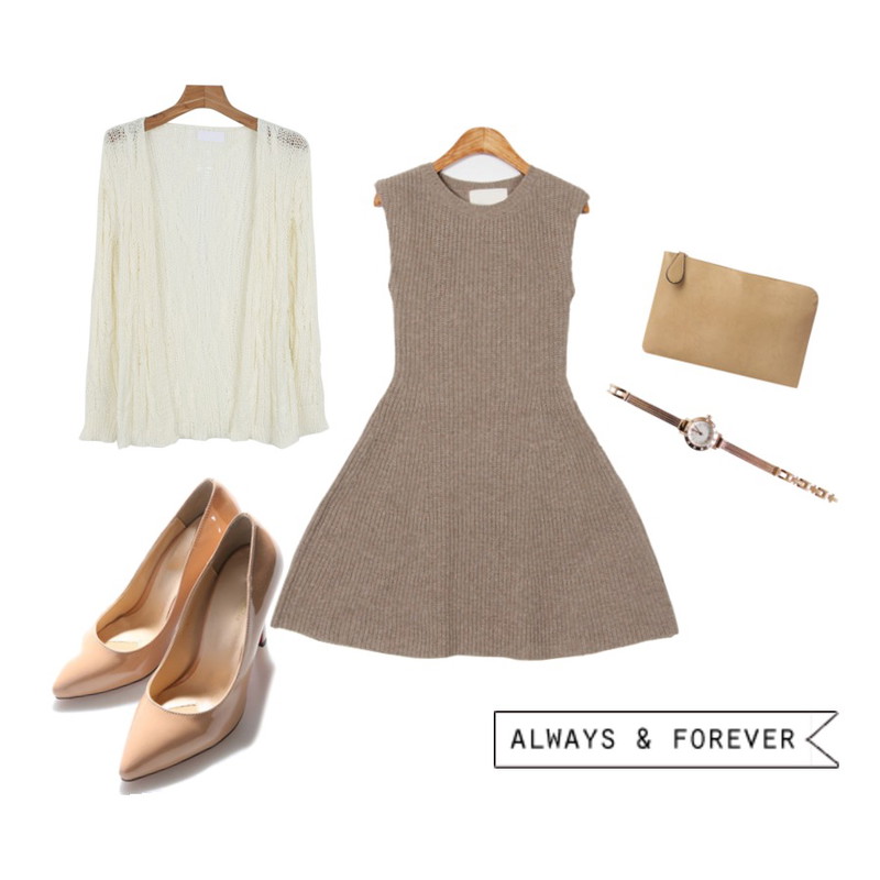 Zemma World 아이리스 (ops),daily monday Twinkle beach knit cardigan,Reine Adolphe Enamel Pumps Heel등을 매치한 코디