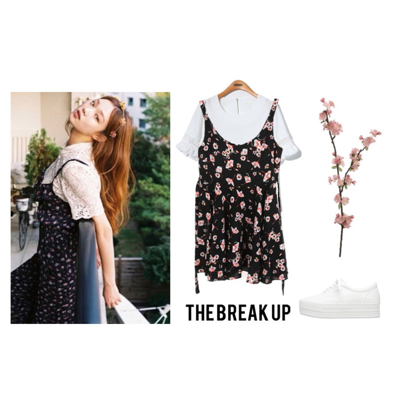 -,Zemma World 로지 (ops),Reine Cullure Shirring Lace Blouse등을 매치한 코디