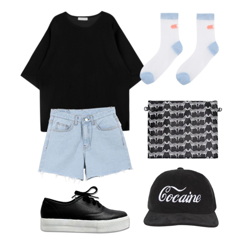 common unique [SHOES] SKIN SHOES,Zemma World 에이스-팬츠,MIXXMIX 마인 데일리 박시 티셔츠등을 매치한 코디