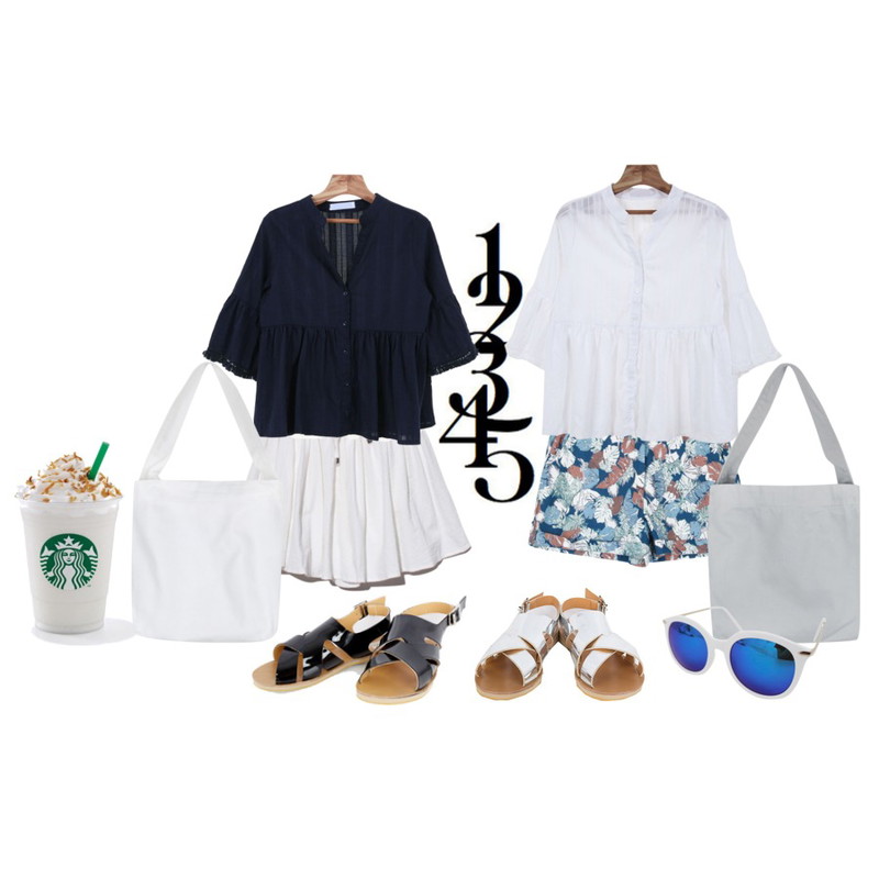 starbucks,MIXXMIX 3025 마이아 샌들,MIXXMIX 3025 마이아 샌들등을 매치한 코디