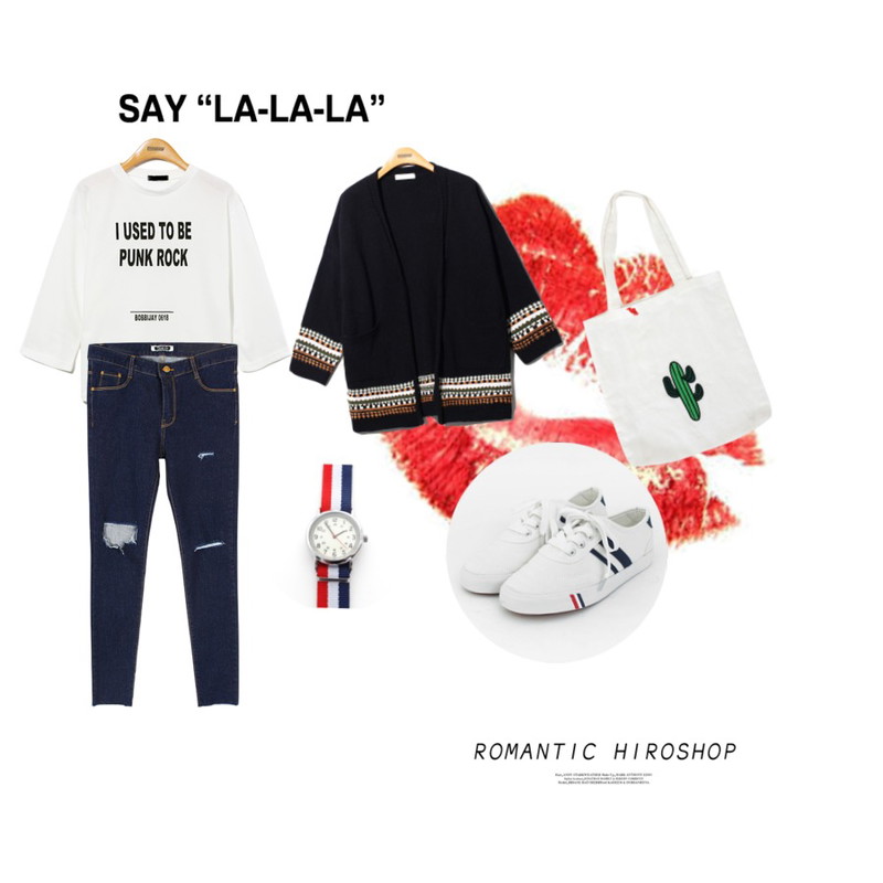 Untitled,red lip,TODAY ME [shoes]컬러뷰 슈즈등을 매치한 코디