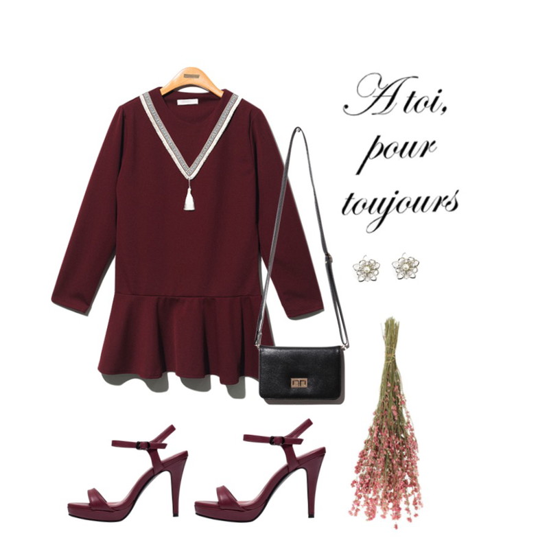 flower,Pebble blooming earring,Reine Su Tassel Bohemian Onepiece등을 매치한 코디