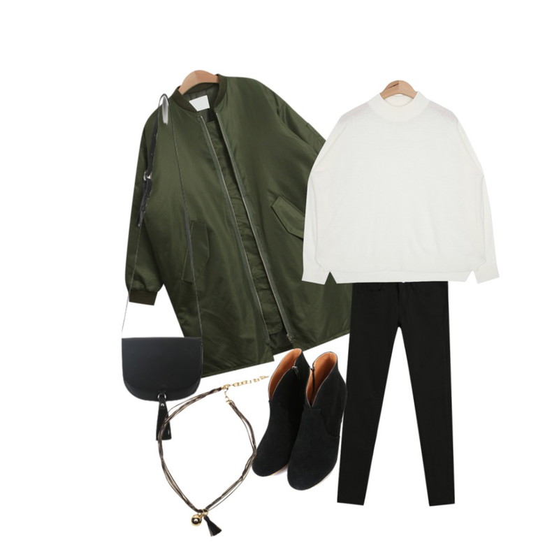 TODAY ME [jumper]덤 야상 패딩,Zemma World 이자벨 (앵클부츠),TODAY ME [skinny]톰 컬러 스키니진등을 매치한 코디
