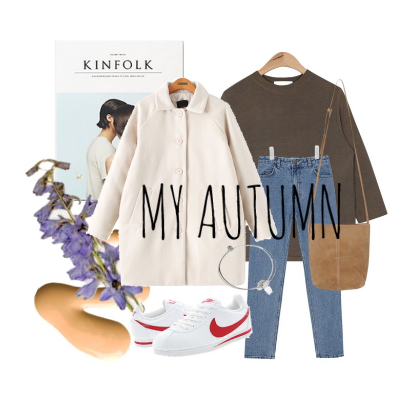 beige,magazine,driedflower등을 매치한 코디