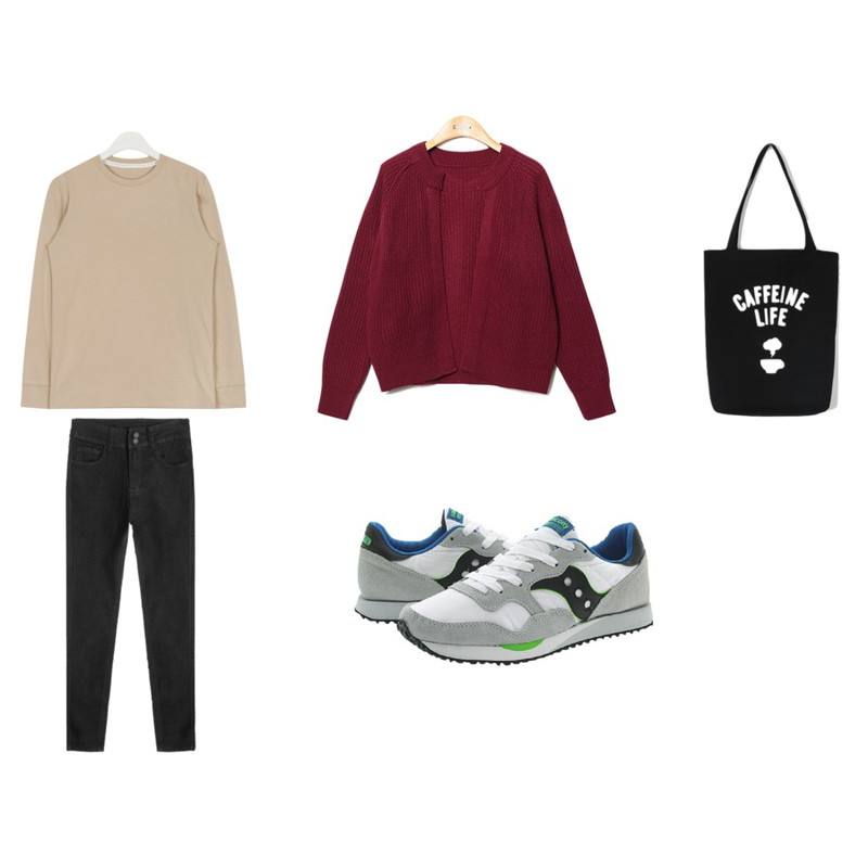 Reine Addio Open Cardigan      ,MIXXMIX 534 레오 데님 팬츠,AIN " FRESH A " basic layered T (4 colors)pm2시까지 입금완료시 당일배송가능등을 매치한 코디