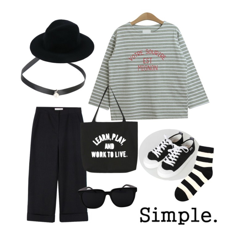 biznshoe Roll up wide slacks,DORA 제이스니커즈,TODAY ME [tee]보트르 단가라티등을 매치한 코디