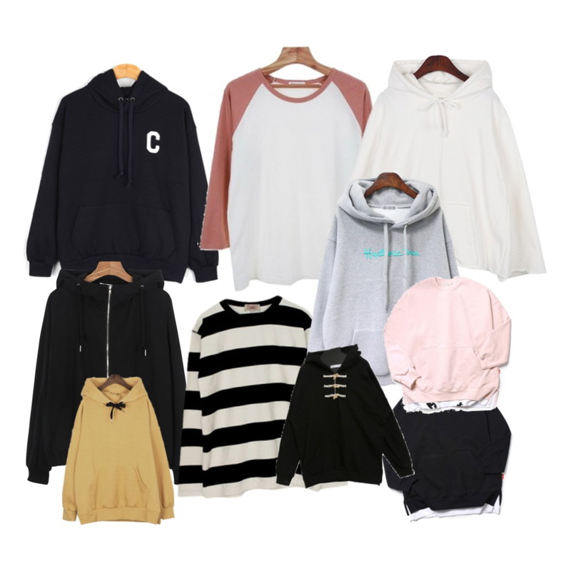 BANHALA 운동회 SET,Zemma World (ZEMMA.W) 나그랑팸 (t) ,BULLANG GIRL 후드가짱등을 매치한 코디