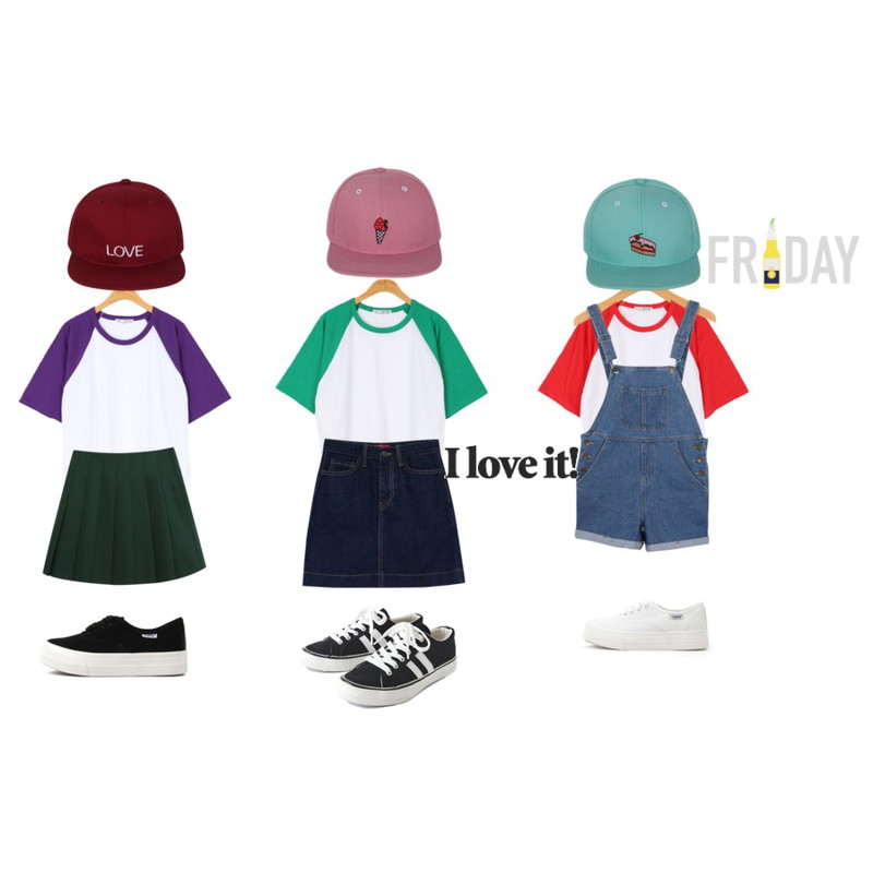 BULLANG GIRL 박시나그랑T8500원,BULLANG GIRL 박시나그랑T8500원,BULLANG GIRL 박시나그랑T8500원등을 매치한 코디