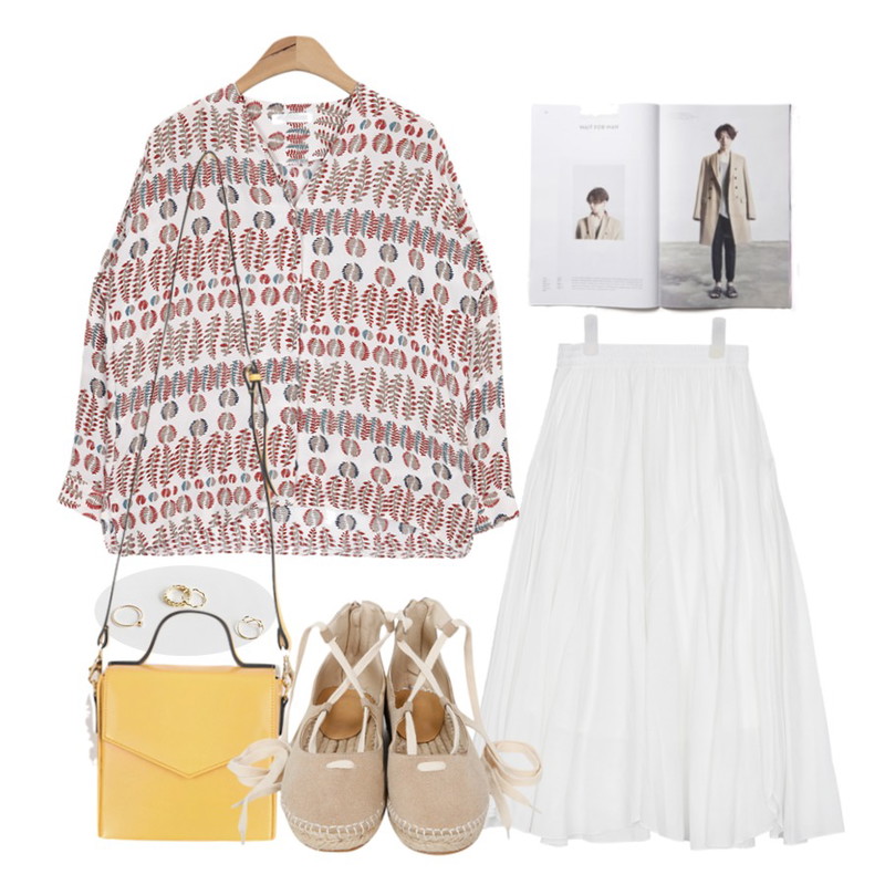 magazine02,AIN feminine ethnic blouse,daily monday Point 4design ring set등을 매치한 코디