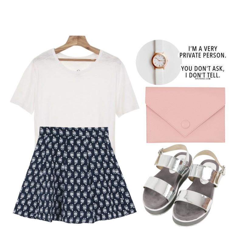 MINIBBONG 퓨처-sh,daily monday Feminine flare skirt,Zemma World (ZEMMA.W) 비어자수 (t)등을 매치한 코디