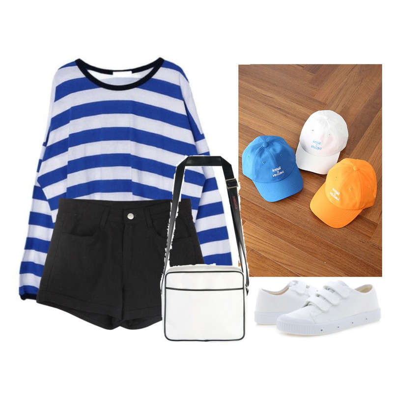 DORA 윌리단가라T,IM3 낫띵 ball cap,Player 스프링코트 GVS-1001-2  화이트 벨크로 (GVS-1001-2 WHITE)등을 매치한 코디