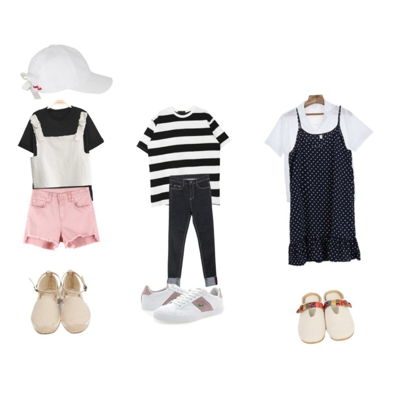 WANNABEUNNI Newdays linen Vest,Zemma World 리조트 (nb) (린넨100%),IM3 THE 롤업 TEE등을 매치한 코디