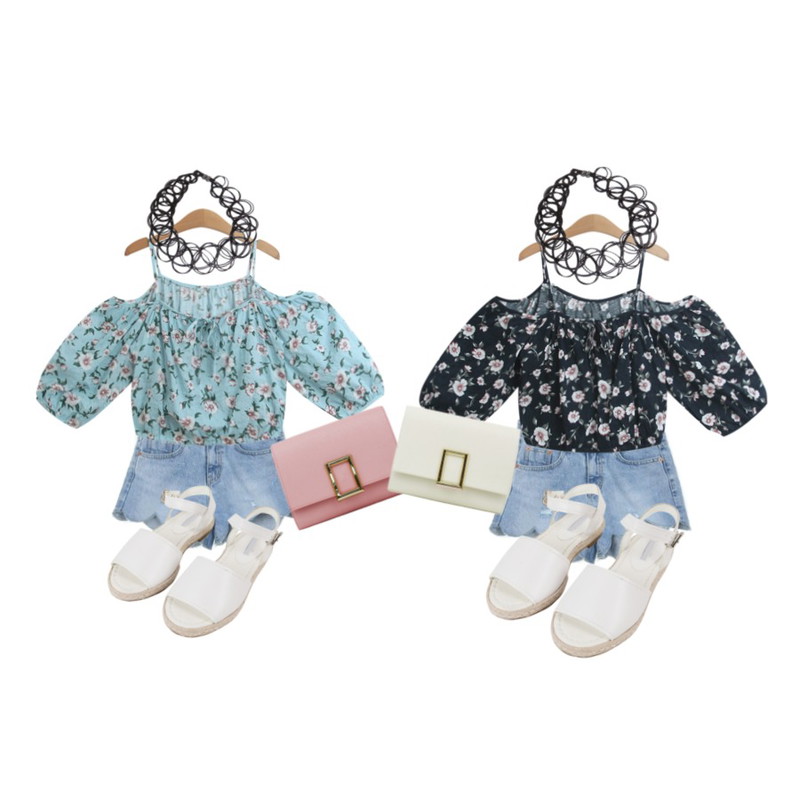 TODAY ME 마일리아 블라우스,Zemma World 꽃잎커팅-쇼츠 (pt)등을 매치한 코디