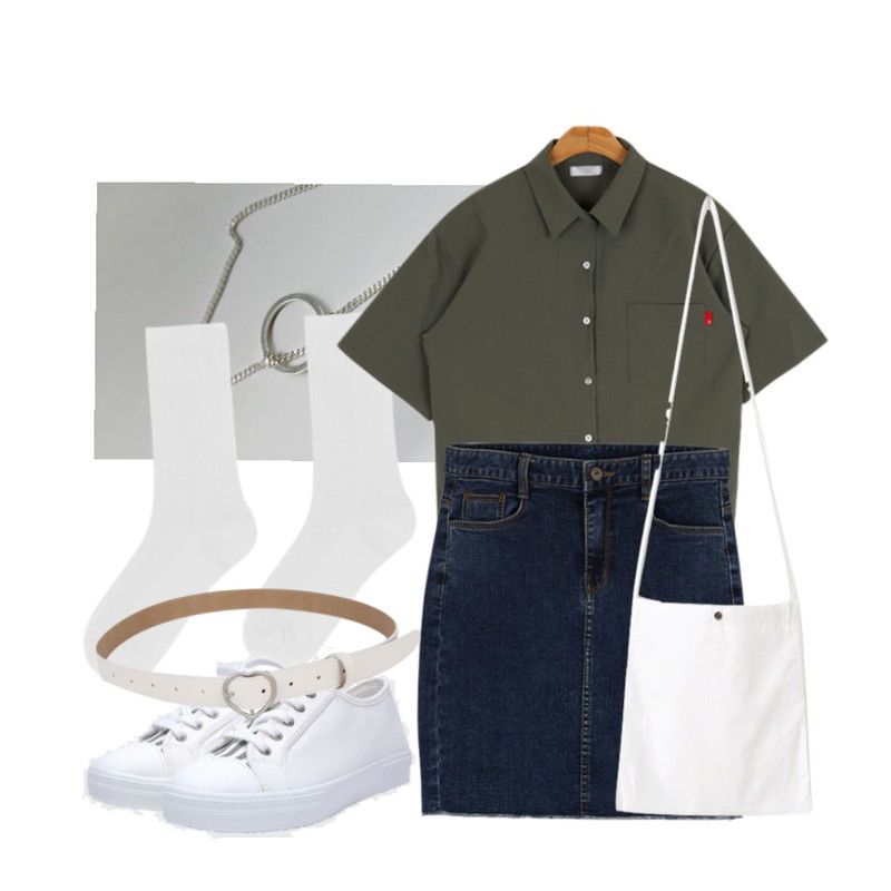 MIXXMIX BEST모네 데일리 삭스,BULLANG GIRL 폴리지라벨NB<5%할인> 13000원,daily monday Silver circle point long necklace(silver 925)등을 매치한 코디