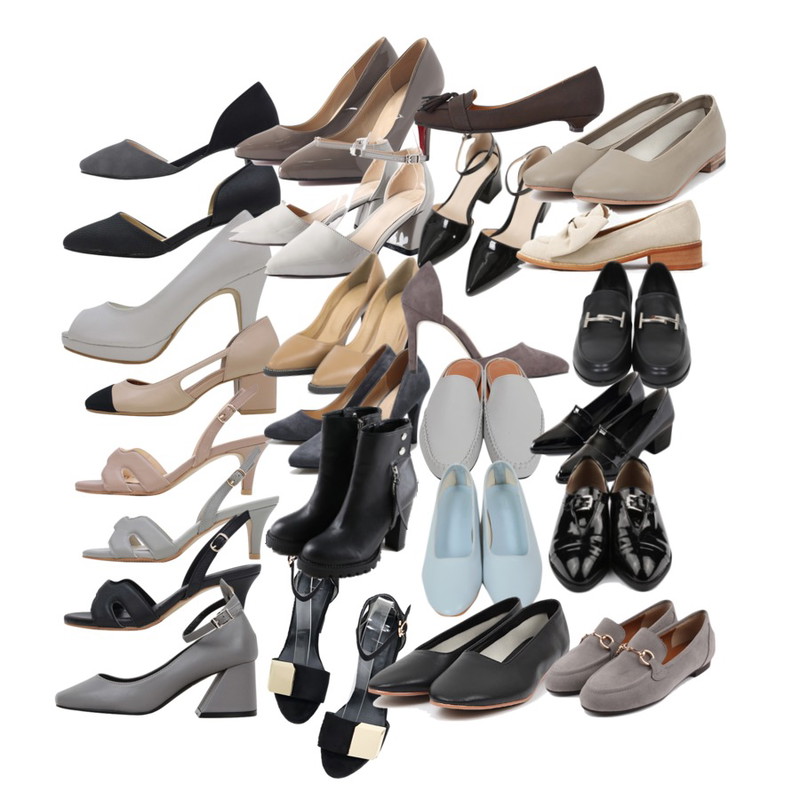 LOVELY SHOES 로지카 펌프스 (9cm),LOVELY SHOES 올리비안 미들힐 (5cm),LOVELY SHOES 뉴칼리 펌프스 (5, 9cm)등을 매치한 코디