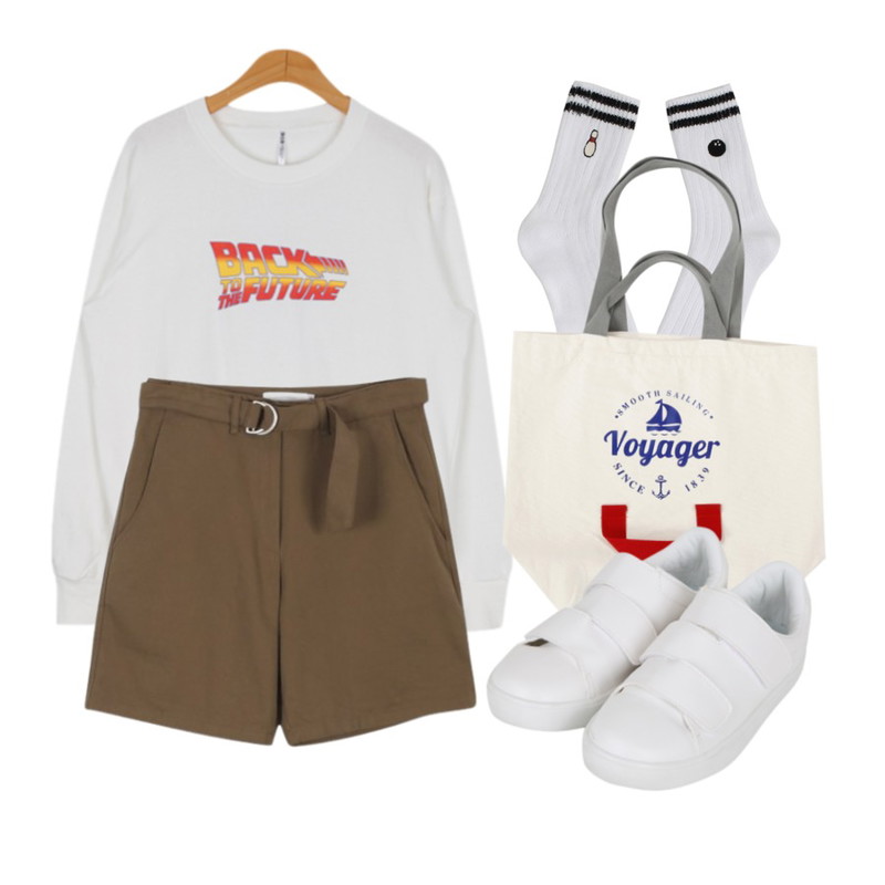 Rough & Detail bowling, socks,daily monday Chino belt short pants,BULLANG GIRL 백투더나염MTM<5%할인> 13000원등을 매치한 코디