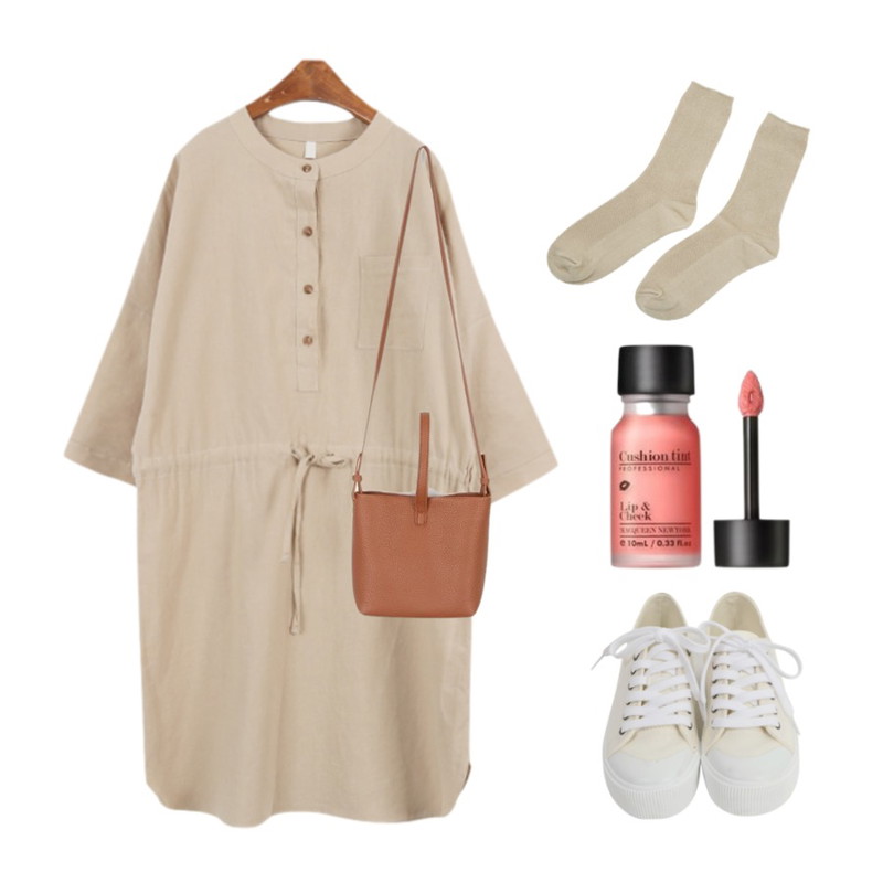 daily monday Two-way leather bag,From Beginning Flatform canvas sneakers_M (size : 230,235,240,245,250),MINIBBONG 비행기-ops등을 매치한 코디