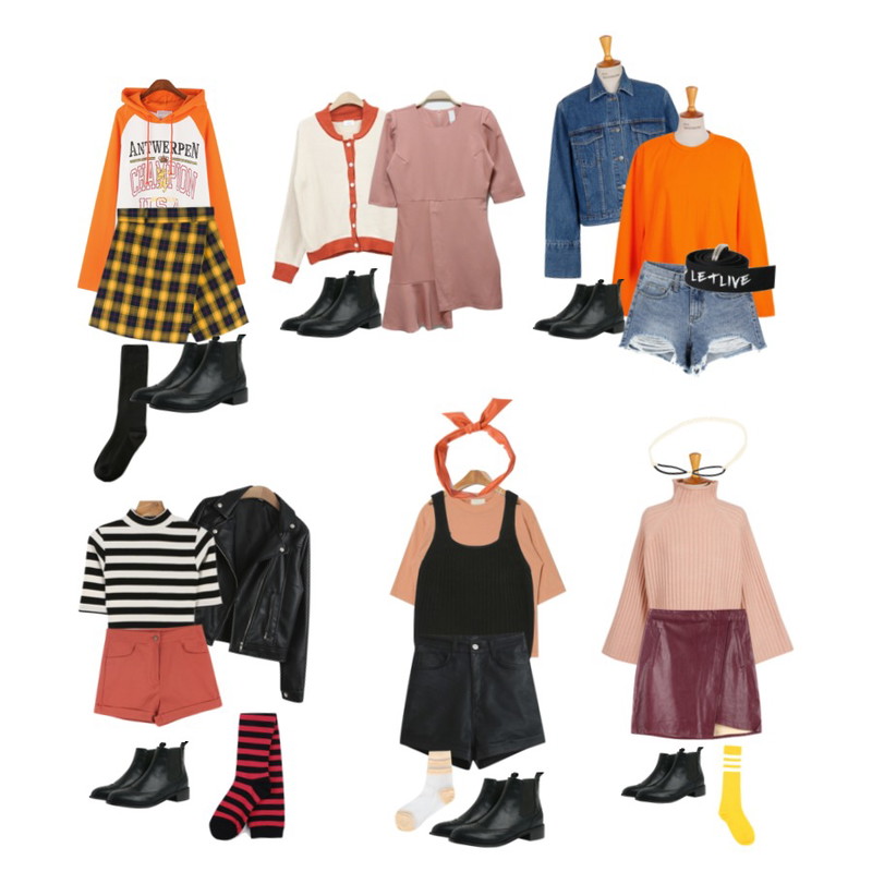 From Beginning Cuffs washing denim jacket_B (size : free),TODAY ME 코엘 라이더 자켓,NEW NEED NOW 배색 니트 가디건 SET(2color)등을 매치한 코디