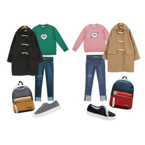 트윈룩,데일리 코디