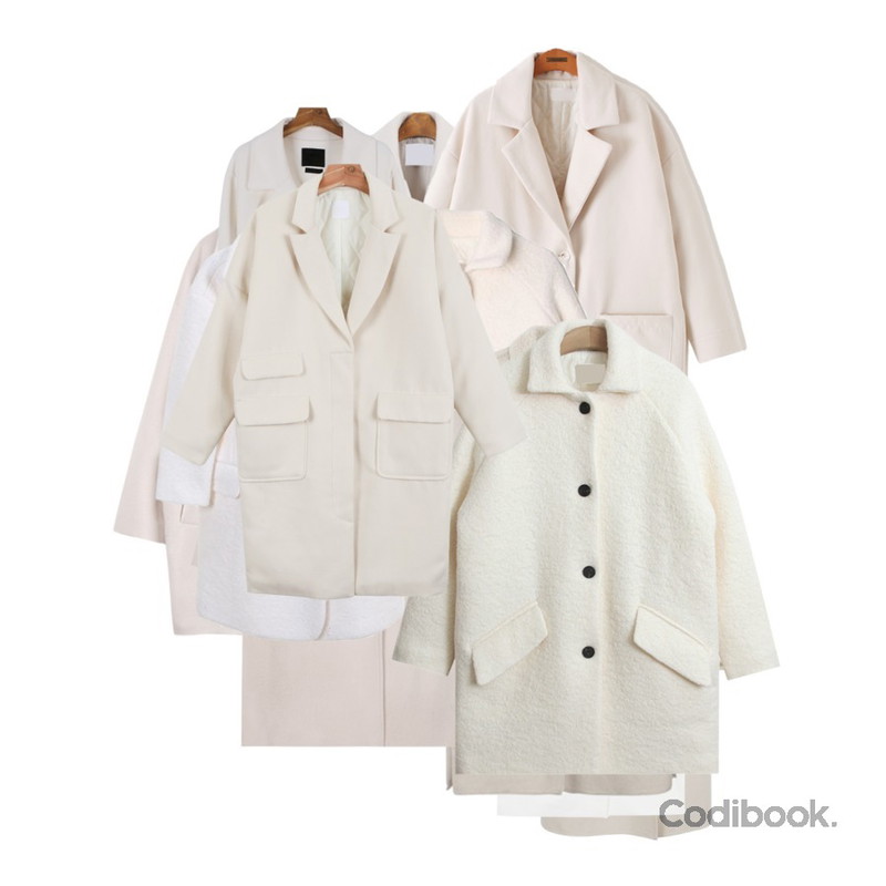daily monday Handmade wide lapel coat,MINIBBONG 아베르 울코트 (울90% · 도톰하고 따뜻한 클래식 울코트!),BANHALA 첫눈오는날 코트등을 매치한 코디