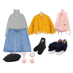 가을코디,데일리룩,소녀 코디