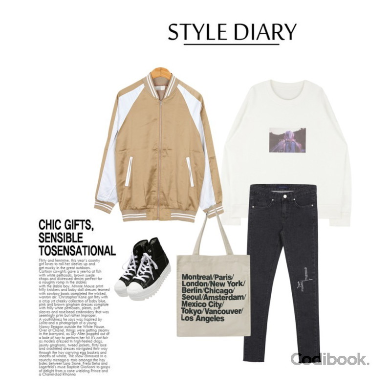 Untitled,BANHALA 하이데어 팬츠,MIXXMIX 돈 패닉 스웨트 셔츠(한정판매)등을 매치한 코디