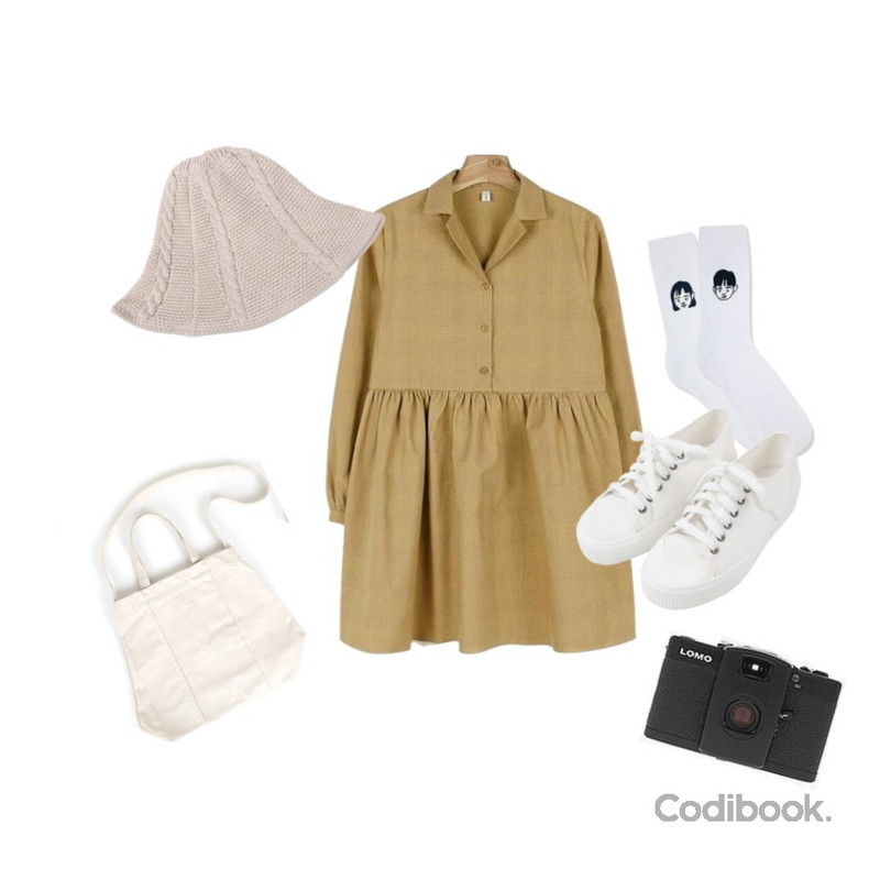 MIXXMIX Ordinary boy 1,MIXXMIX Ordinary girl 1,daily monday Daily check shirt one-piece등을 매치한 코디