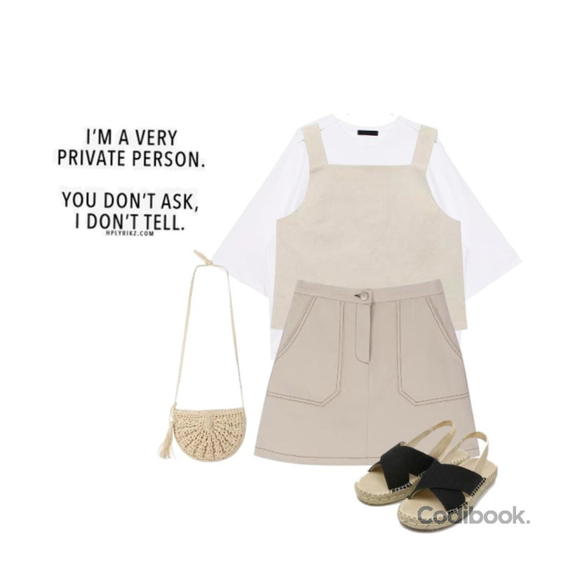 AIN FRESH A linen bustier pants SET (2 colors),MIXXMIX 앞 단추 밴딩 스커트,biznshoe Sunglass boxy tee (2color)등을 매치한 코디
