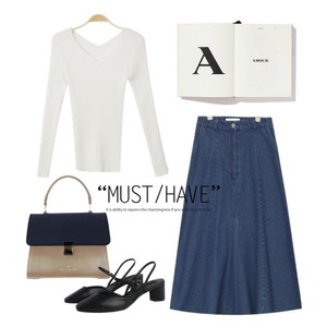 dailylook,데님치마,모던시크 코디