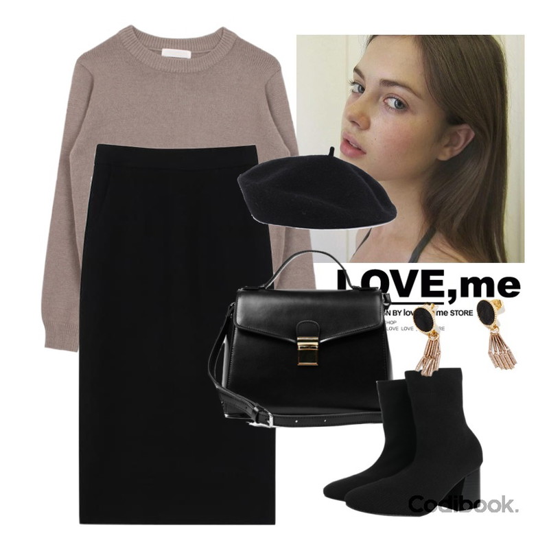 Untitled,biznshoe Autumn round knit (5color),ererere등을 매치한 코디