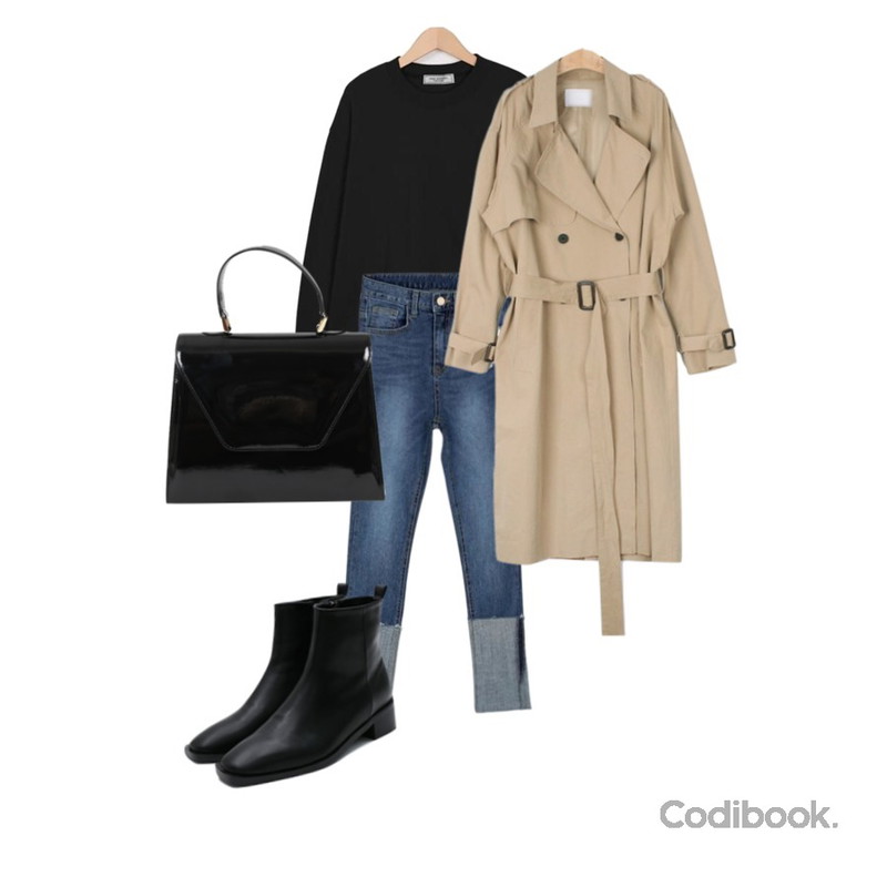 daily monday Angular ankle boots,From Beginning Made_top-159_볼터치 mtm (size : free),CHLO.D.MANON 바이커 롤업 스키니팬츠등을 매치한 코디