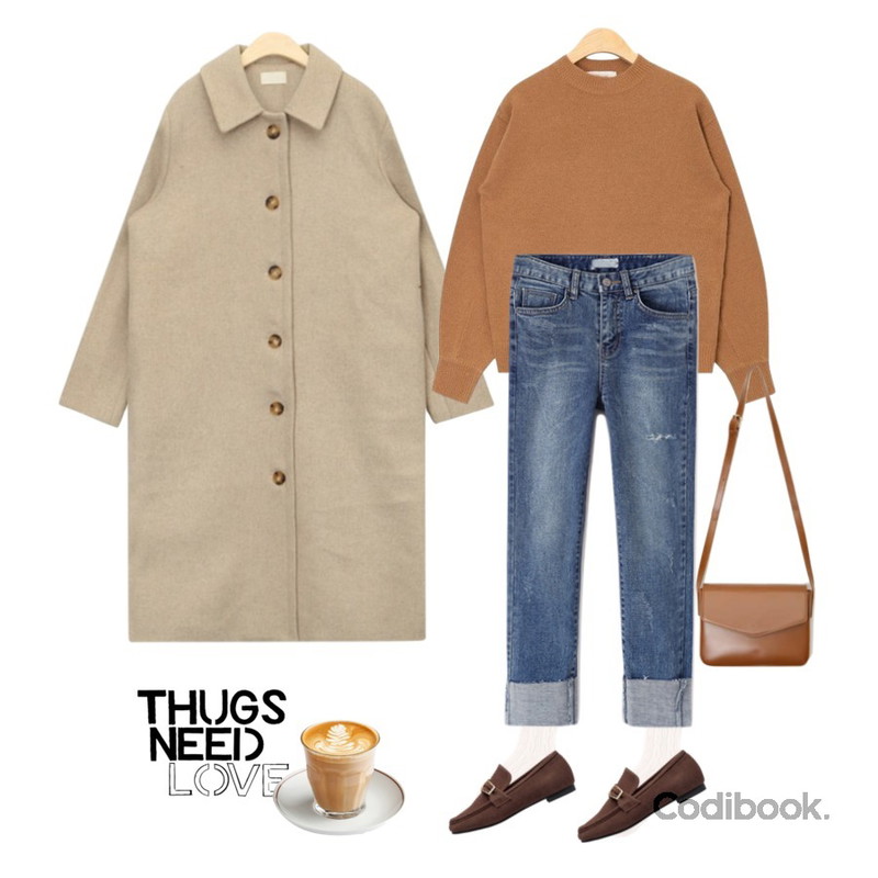 daily monday Cushion color socks[쿠션컬러삭스,컬러삭스,삭스,양말,컬러양말,보카시양말],AIN push button wool coat등을 매치한 코디