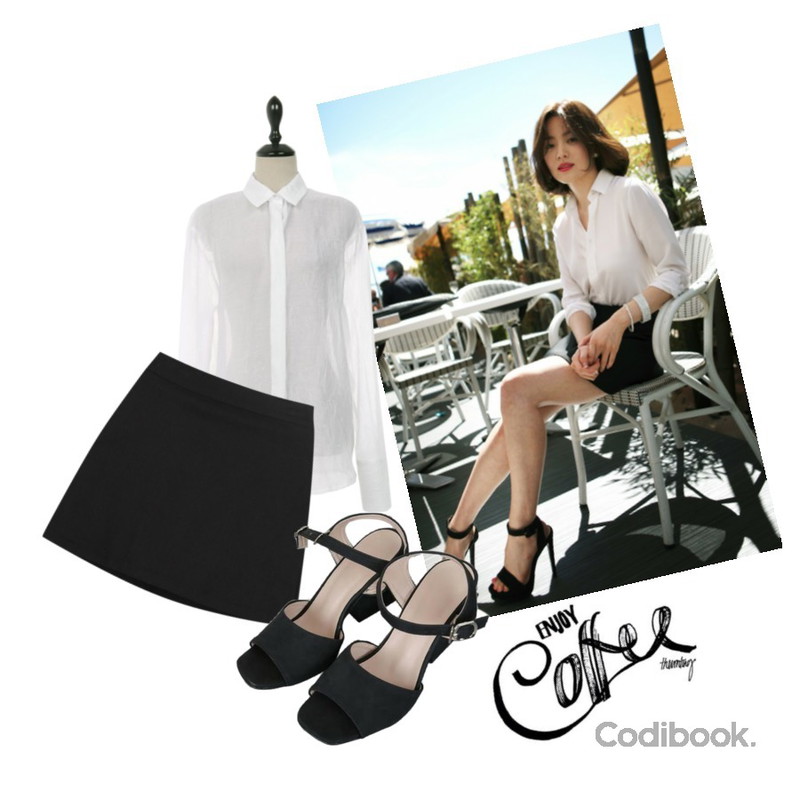 -,myblin 불안제로 미니스커트 (4color),UPTOWN HOLIC 퓨어린 bl (*3color)등을 매치한 코디