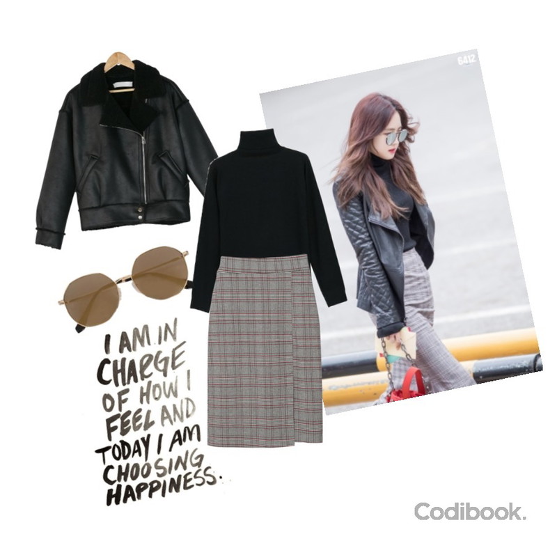 BANHARU esther fake fur rider mustang,NEW NEED NOW 플로우 베이직 터틀넥 니트(9color),사복등을 매치한 코디