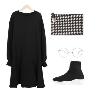 black,데일리 코디