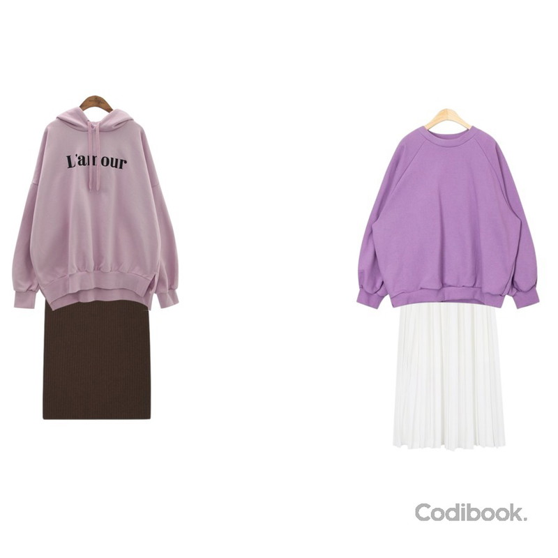 daily monday Piano long pleats skirt,AIN mono golgi midi skirt,AIN raglan color mtm등을 매치한 코디